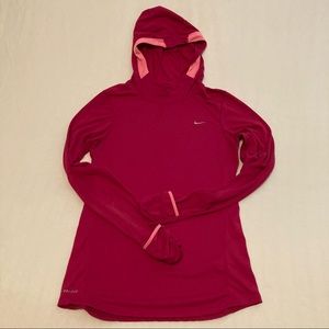 NIKE Dri-Fit Running Pullover Hoodie Long Sleeved Shirt